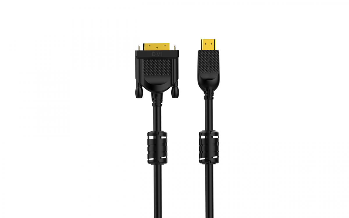 Кабель HDMI AM/DVI(24+1)M, 10м, CU, 1080P@60Hz, 2F, VCOM <CG484GD-10M>