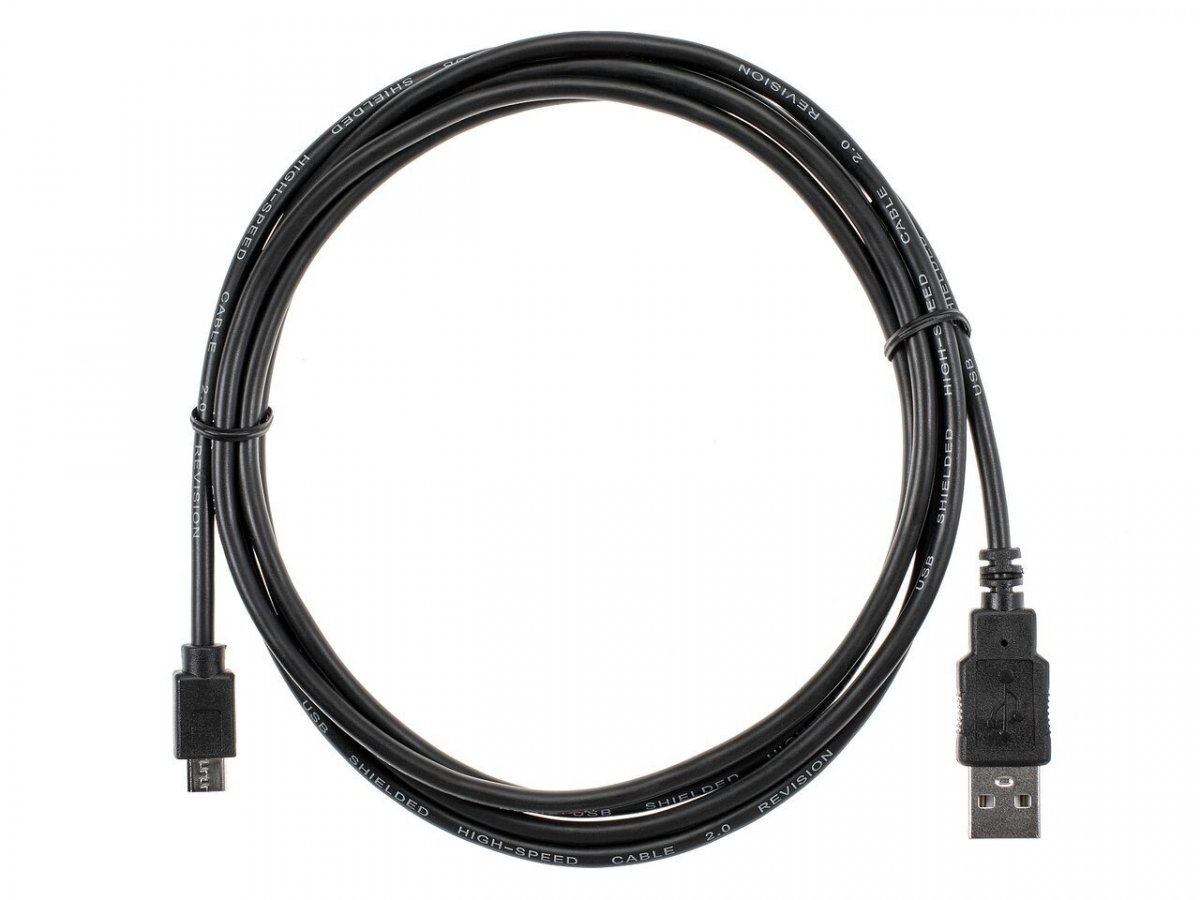 Кабель TV-COM USB 2.0 A to micro-B (1.8 м) черный