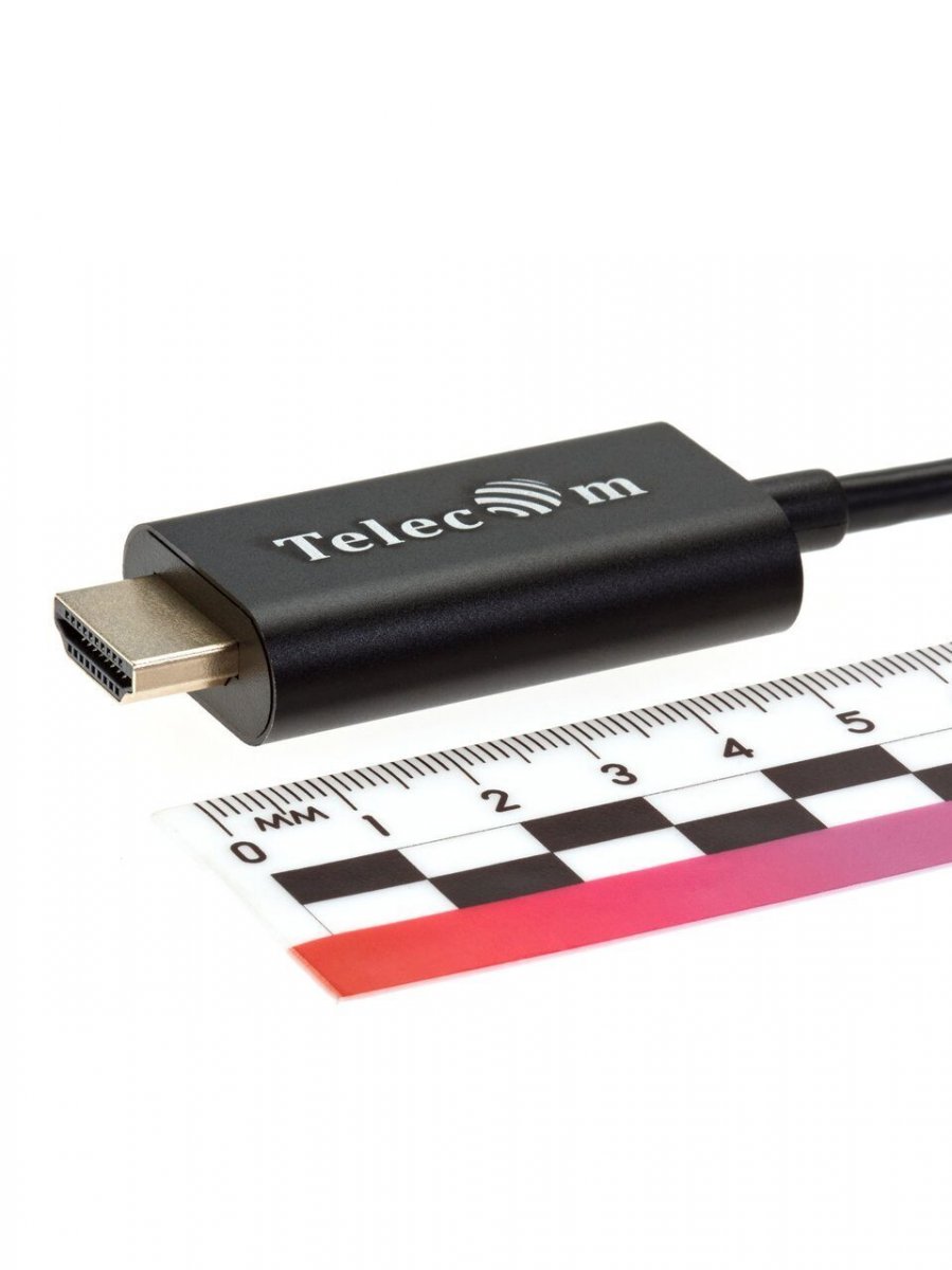 Кабель-адаптер USB3.1 Type-C(m) to HDMI A(m) 4K@30Hz, 1.8m, Telecom <TCC005-1.8M>
