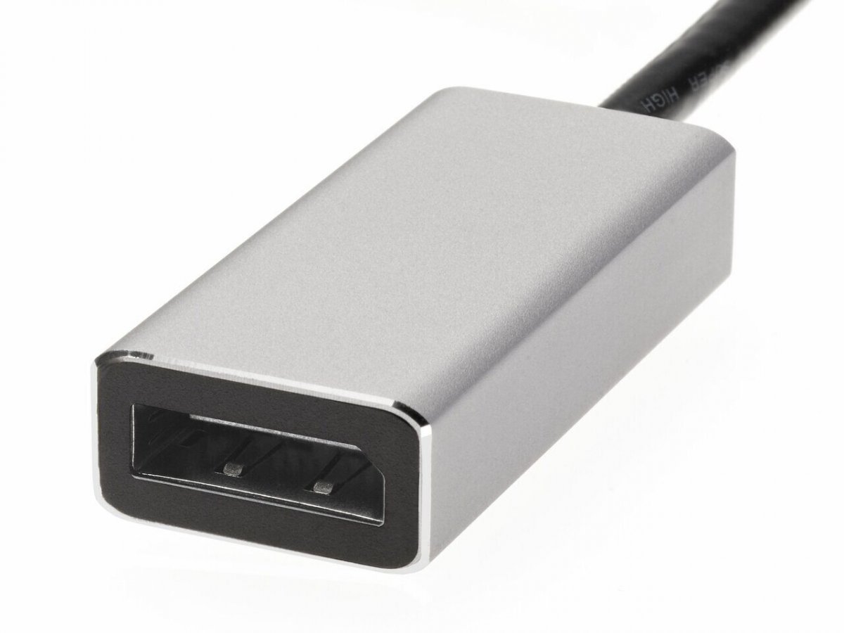 Aдаптер USB 3.1 Type-Cm --> DP(f) 4K@60Hz, Alum Shell, iOpen (Aopen/Qust) <ACU422MB>