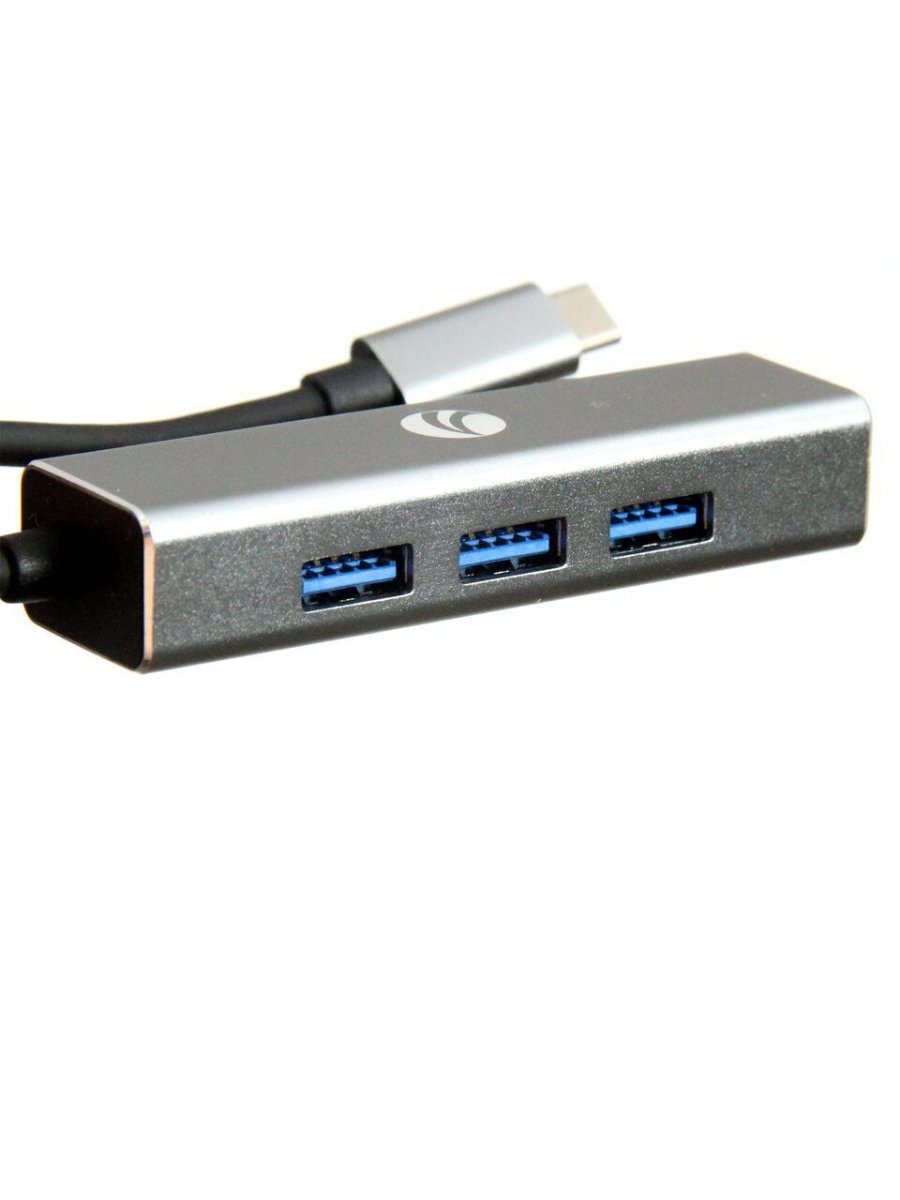 Кабель-концентратор USB 3.1 Type-Cm to 4 port USB3.0(f)  Aluminum Shell VCOM <DH310A>