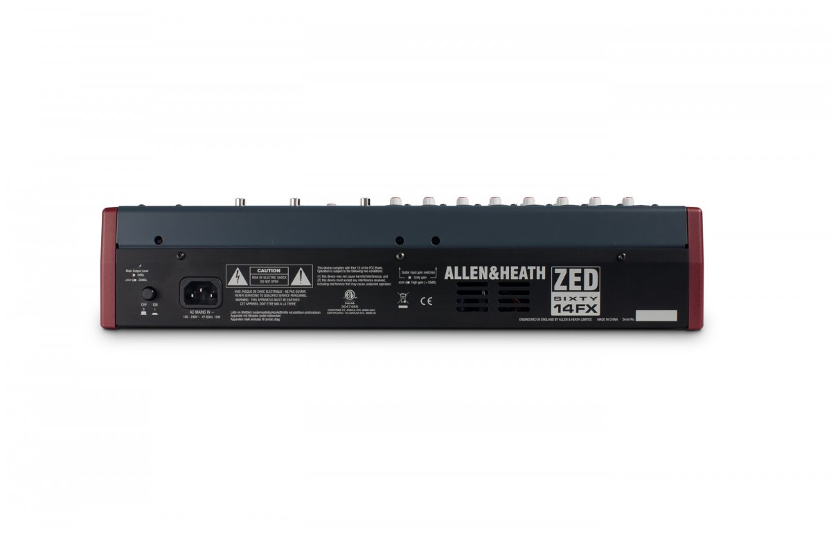 Аналоговый компактный микшерный пульт Allen&Heath ZED60-14FX