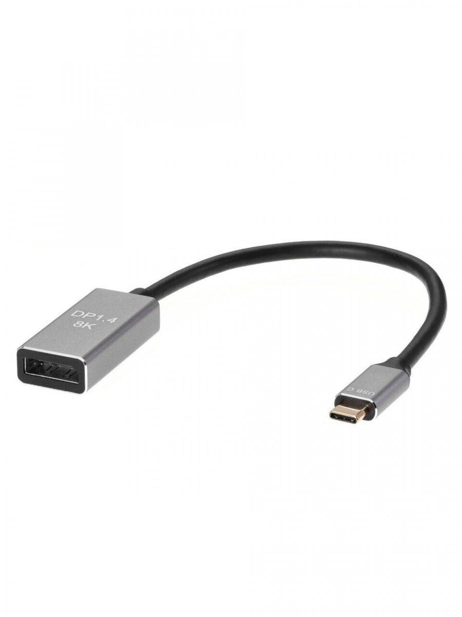 Адаптер USB Type-Cm---->DP(f) 1.4v, 8K@ 60Hz, Alum  Shell,VCOM <CU480M>