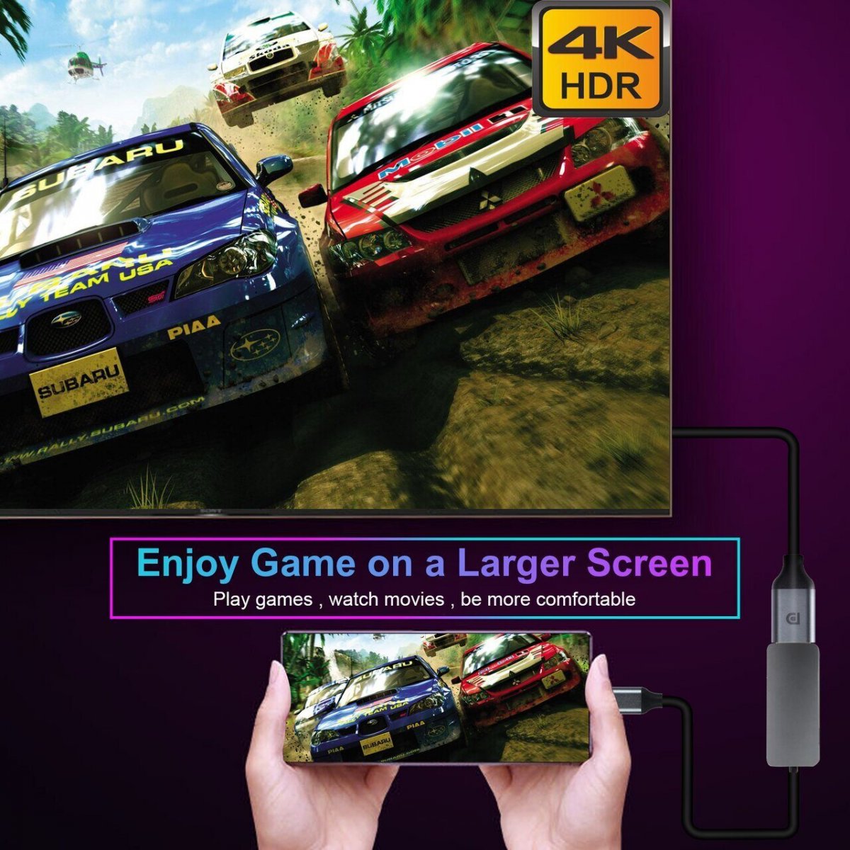 Кабель-адаптер USB 3.1 Type-Cm to DP(f) 3840x2160@60Hz, 0.2m VCOM <CU422M>