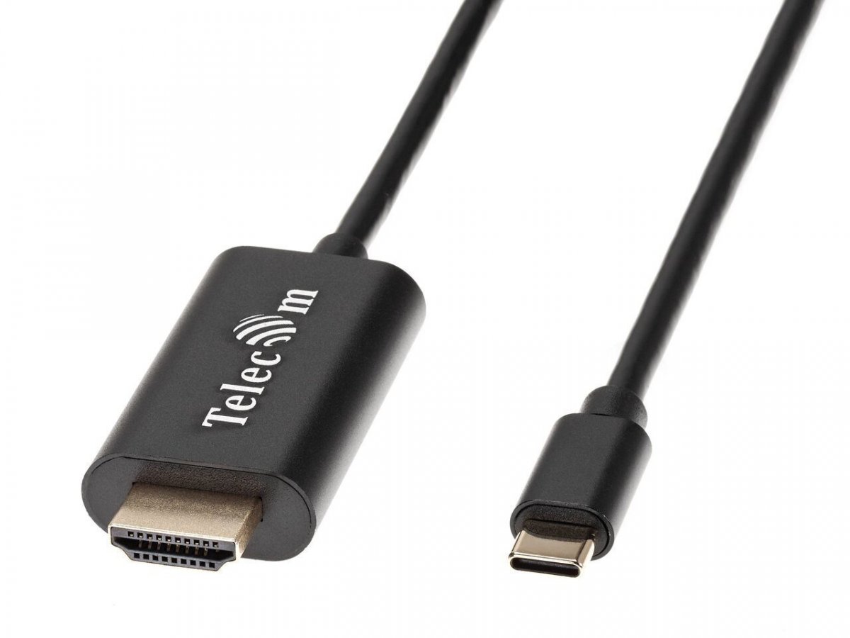 Кабель-адаптер USB3.1 Type-C(m) to HDMI A(m) 4K@30Hz, 1.8m, Telecom <TCC005-1.8M>