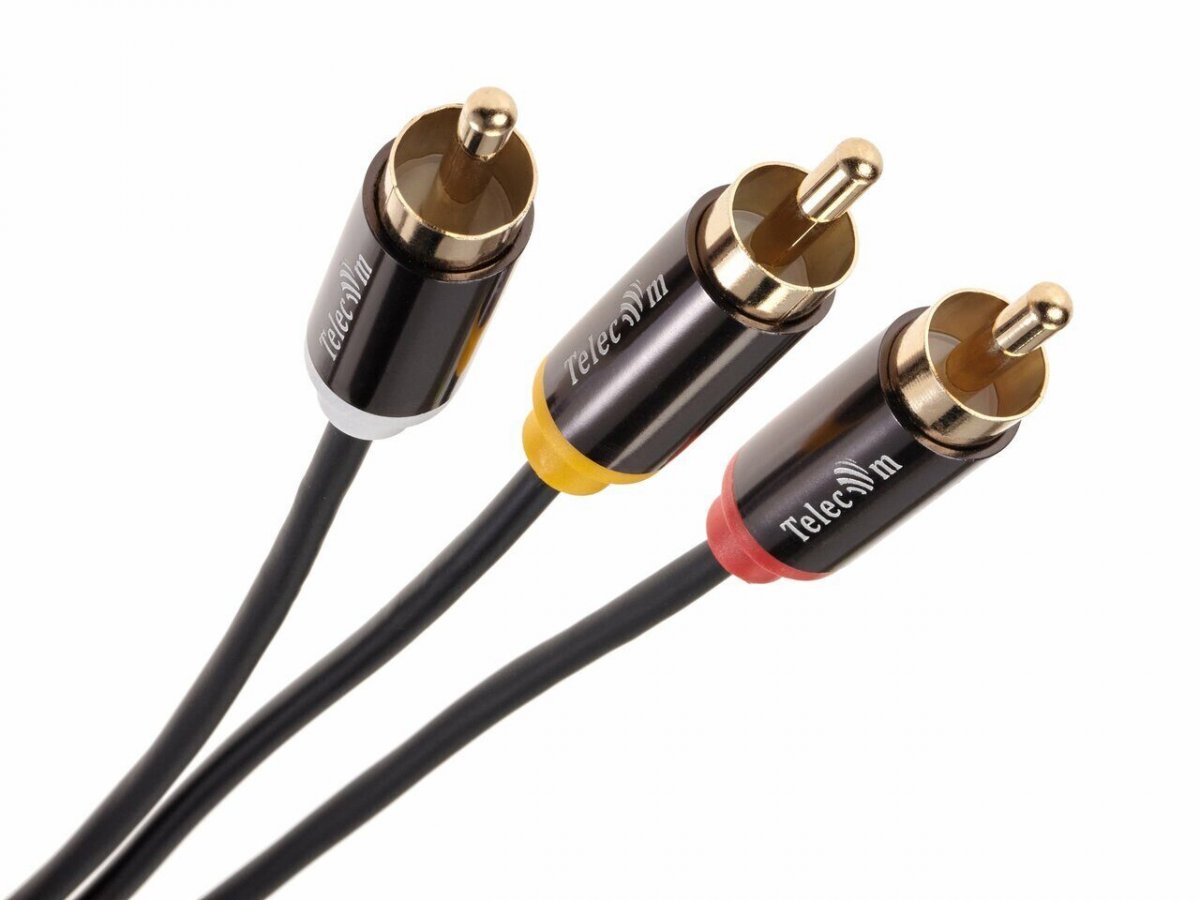 Кабель соединит 3.5 Jack (M)/3 RCA (M), 1.5м, Telecom PRO<TAV4545M-1.5M>