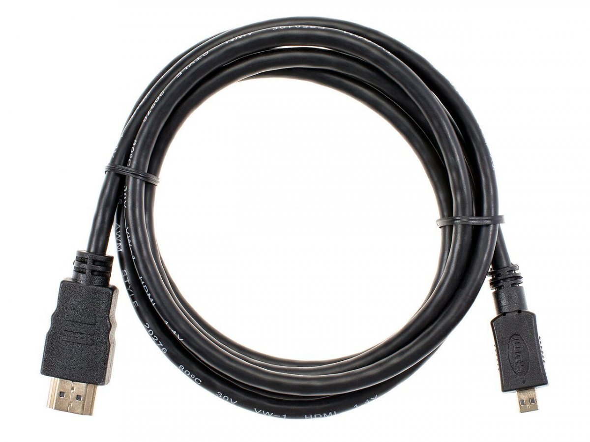 Кабель HDMI to MicroHDMI ver1.4V+3D,1,8m TV-COM <CG583K-1.8M>