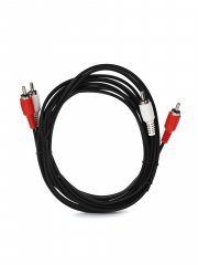 Кабель соединительный 2xRCA (M) - 2xRCA (M) черный 3m, VCOM