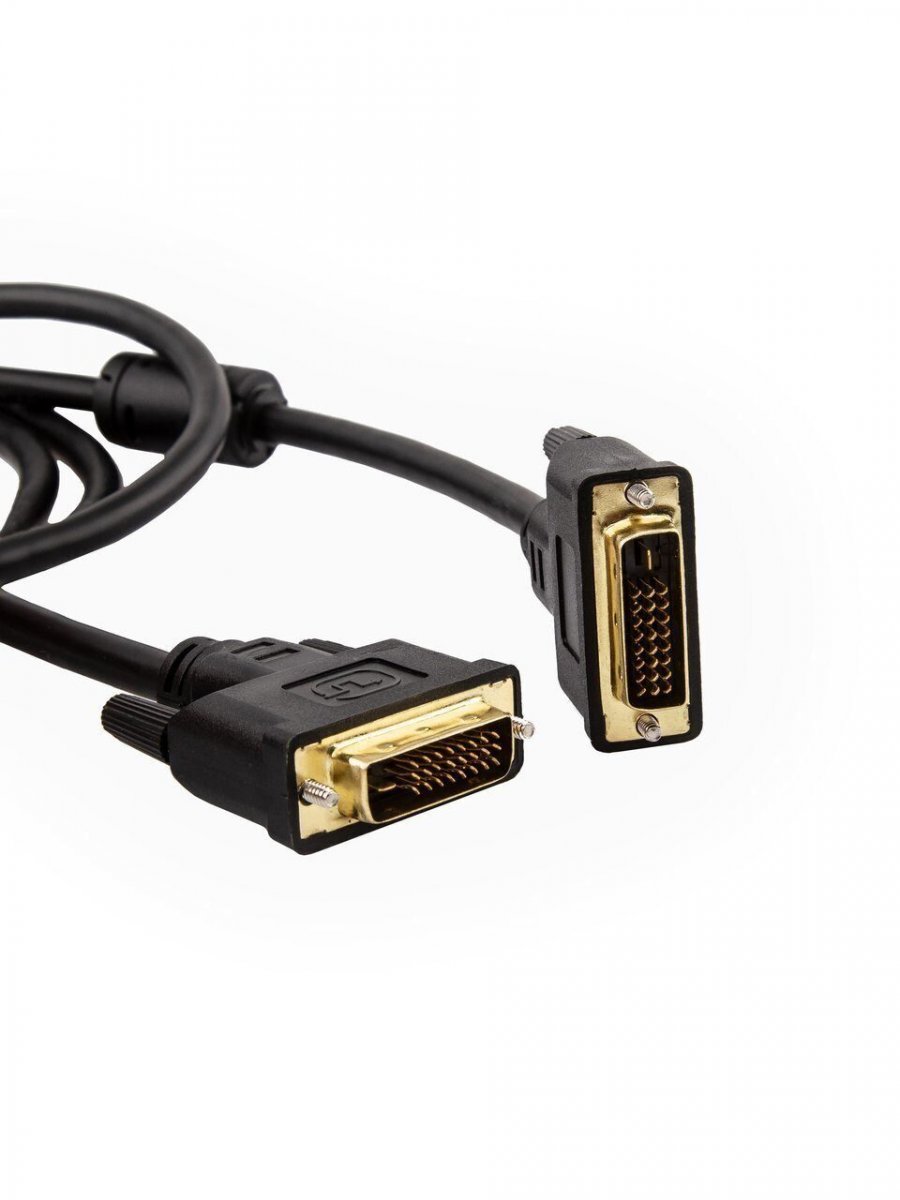 Кабель DVI-D to DVI-D (25M -25M) 2 фильтра, CU, 1,8м, TV-COM <DCG150V-1.8M>