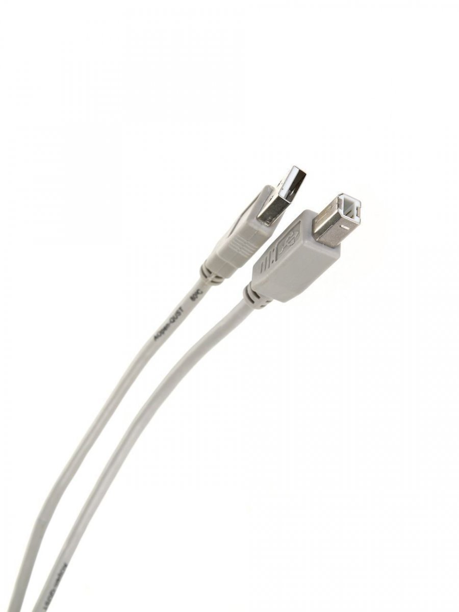 Кабель соединительный Aopen USB2.0 AM/BM 1.8m серый (ACU201G-1.8M)