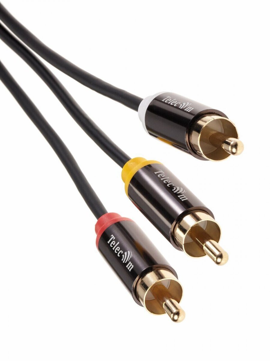 Кабель соединит 3.5 Jack (M)/3 RCA (M), 1.5м, Telecom PRO<TAV4545M-1.5M>