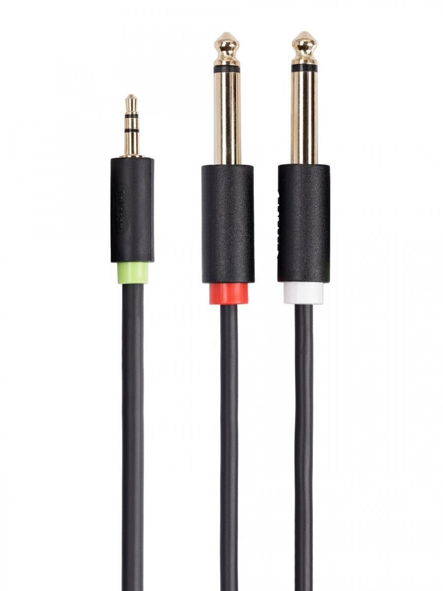 Кабель-адаптер 3.5ST(M)/2X6.35 ST(M), 3м, Telecom PRO <TAV6168-3M>