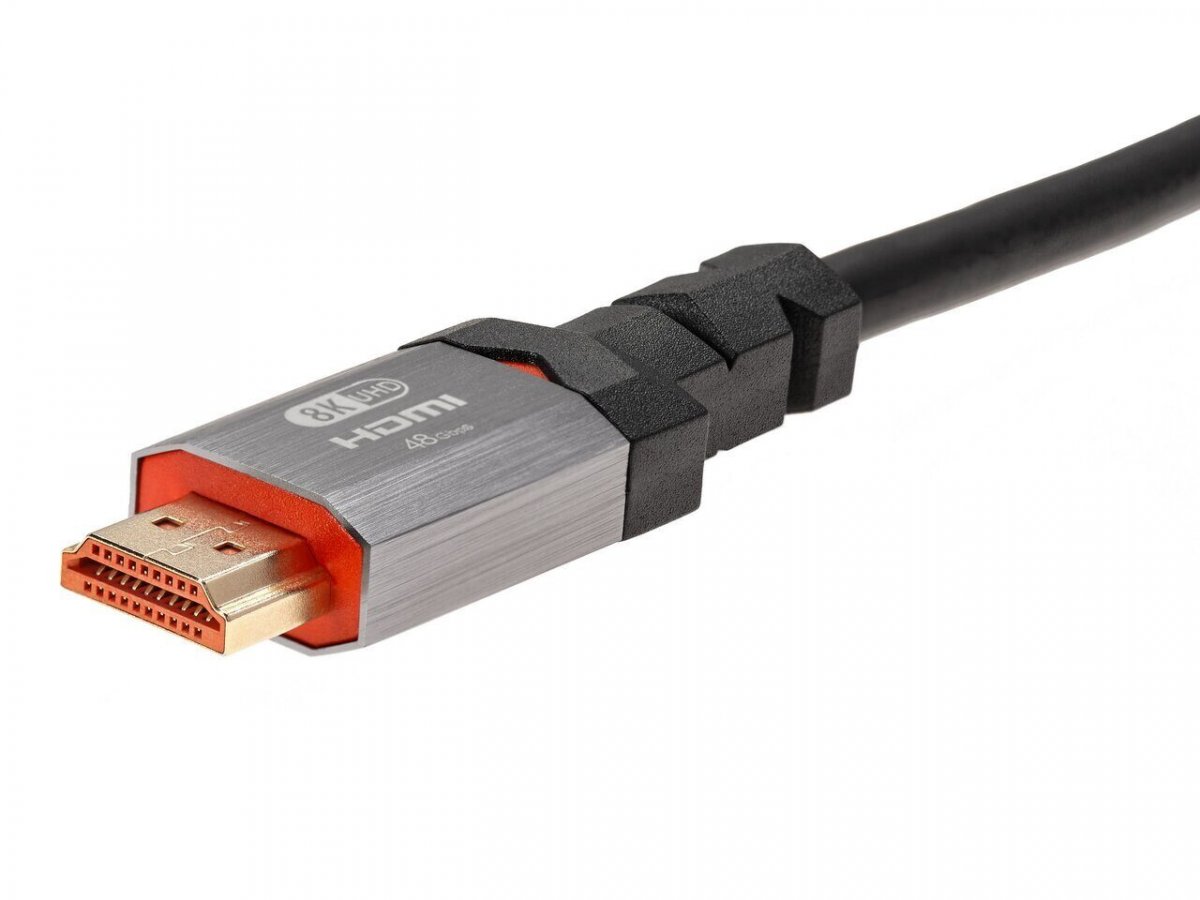 Кабель HDMI 19M/M,ver. 2.1, 8K@60 Hz 2m метал разъемы, Telecom <TCG365-2M>