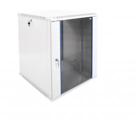 Шкаф телекоммуникационный настенный разборный ЭКОНОМ 15U (600 × 650) дверь стекло