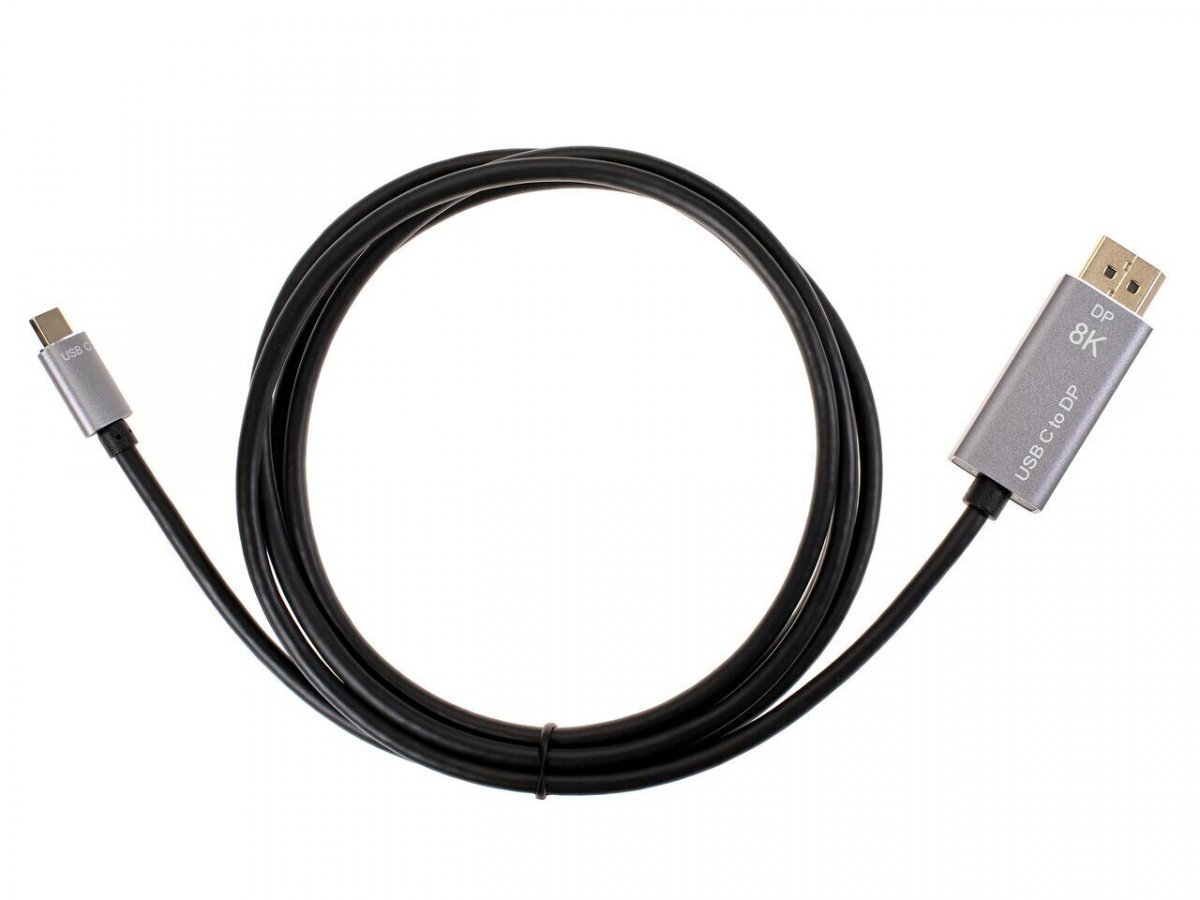 Кабель-адаптер USB Type-Cm --> DP1.4v (m) 8K@60Hz, 1.8m , Alum Shell,VCOM <CU480MC-1.8M>