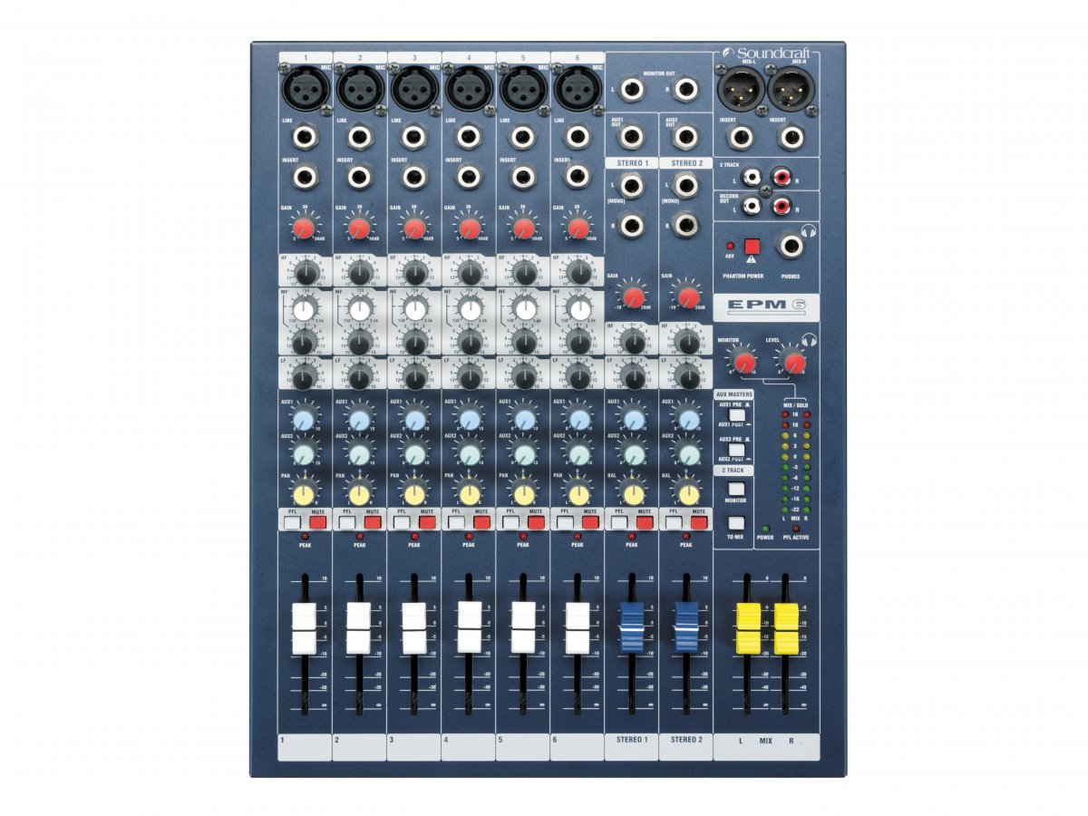 Аналоговый микшерный пульт Soundcraft EPM6