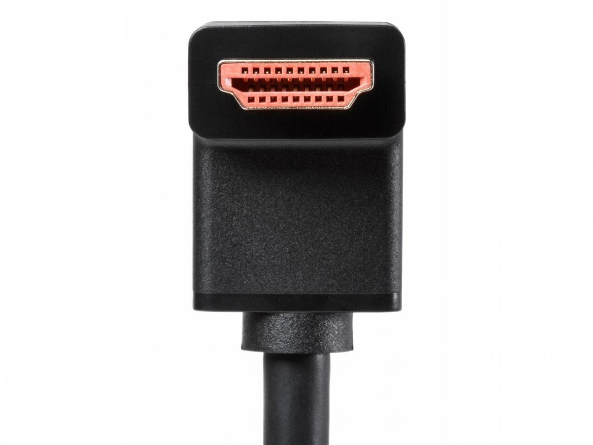 Кабель HDMI---HDMI ver 2.0 угловой коннектор 90град  3м,Telecom <TCG225-3M>