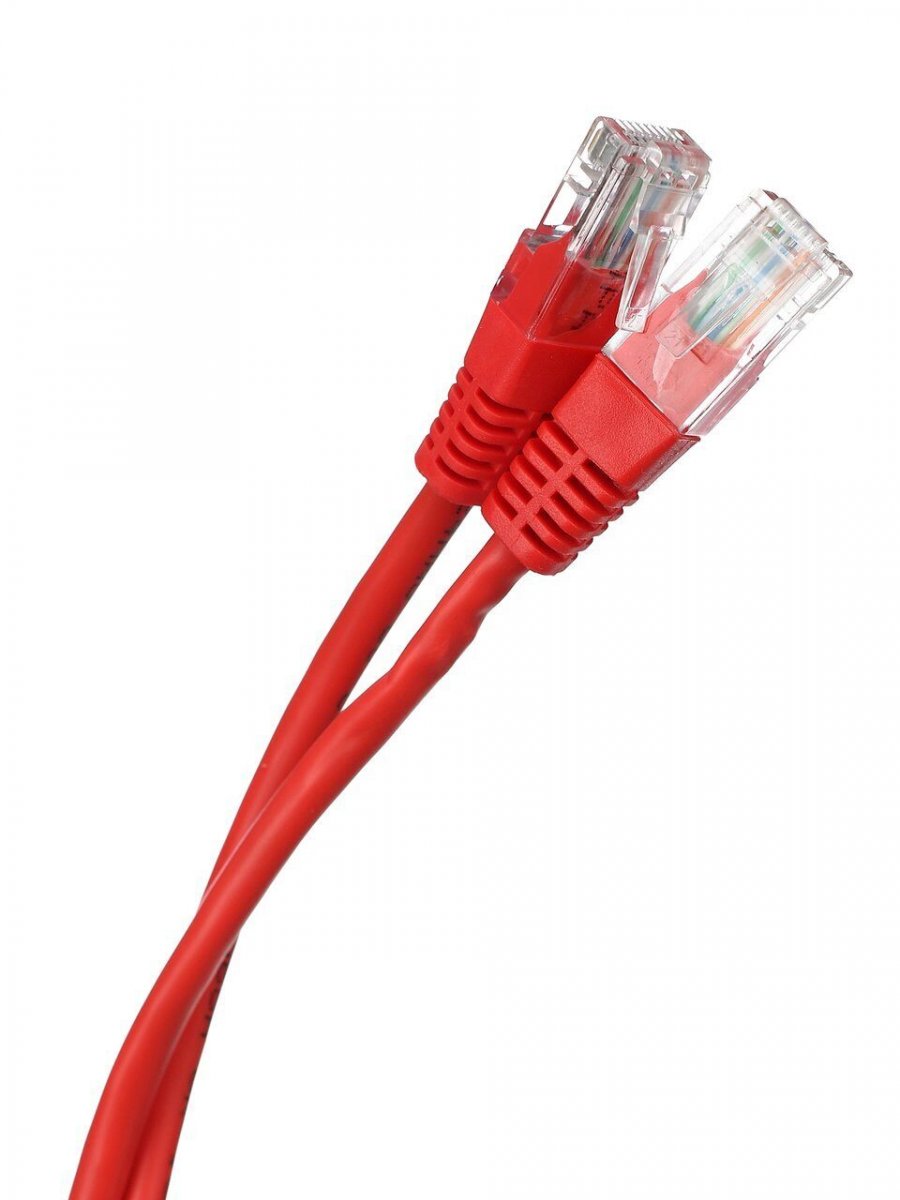 Патчкорд литой iOpen (Aopen/Qust) UTP кат.5е 3м красный <ANP511_3M_R>