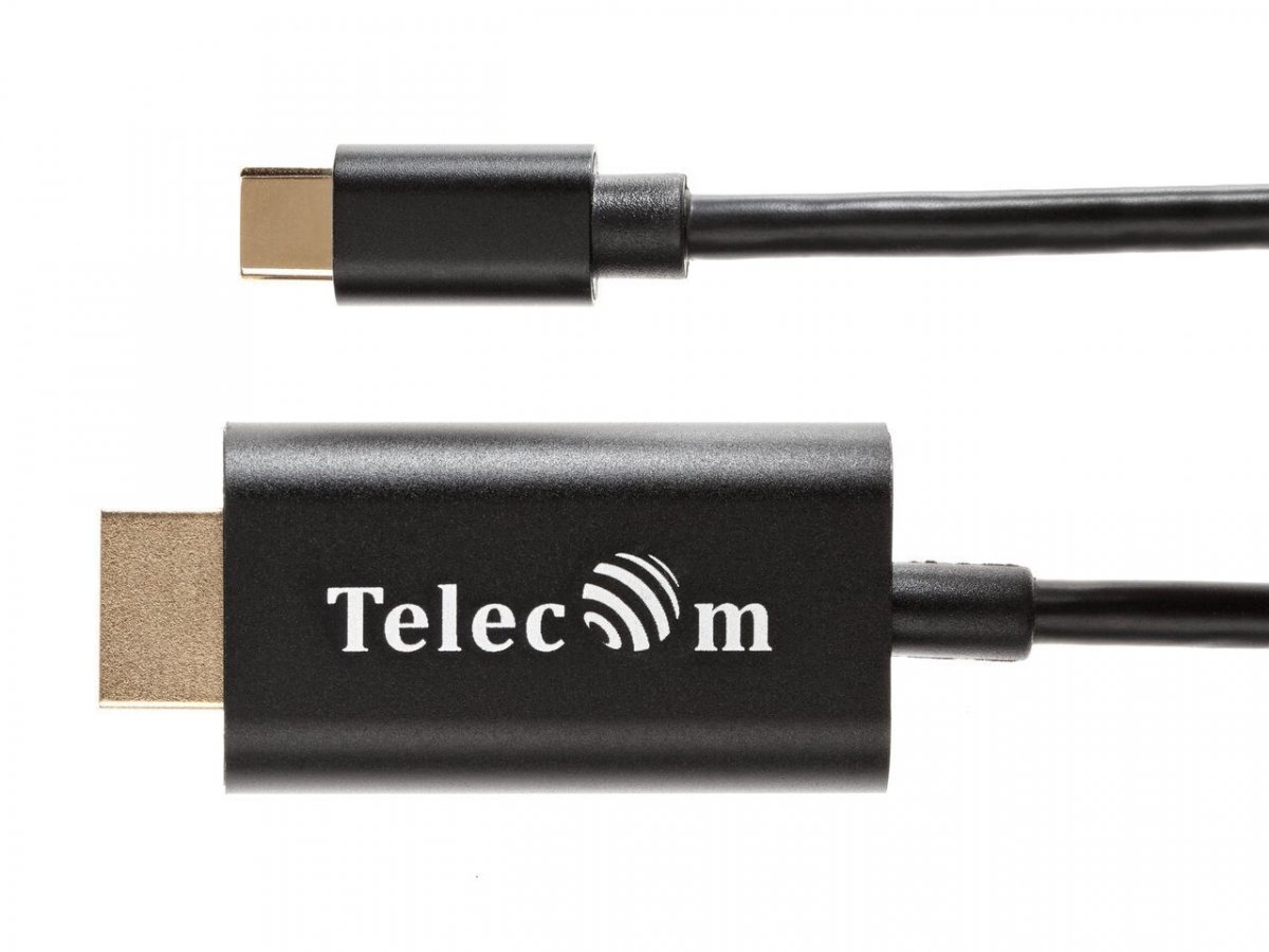 Кабель-адаптер USB3.1 Type-C(m) to HDMI A(m) 4K@30Hz, 1.8m, Telecom <TCC005-1.8M>