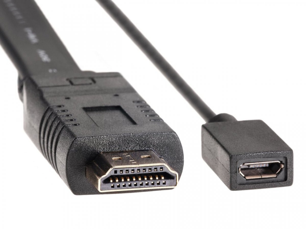 Кабель-переходник HDMI(M)+microUSB --> VGA_M+audio 1,8м 1080*60Hz, VCOM <CG598-1.8M>