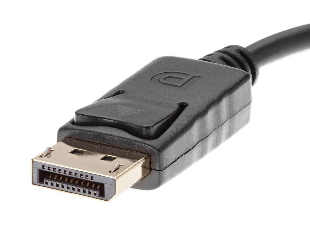 Кабель-переходник DisplayPort(M) ---> HDMI(F)+VGA(F)4K@30Hz VCOM Allum shell<CG640M-0.15>