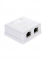 Розетка внешняя двойная RJ-45 (FTP) 5E кат., экранированная TV-COM <STV-2RJ45F>