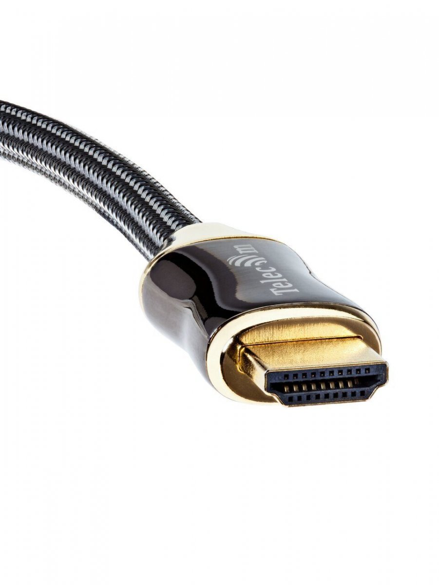 Кабель HDMI 19M/M,ver. 2.1, 8K@60 Hz 2m метал разъемы, нейлоновая оплетка Telecom <TCG300-2M>