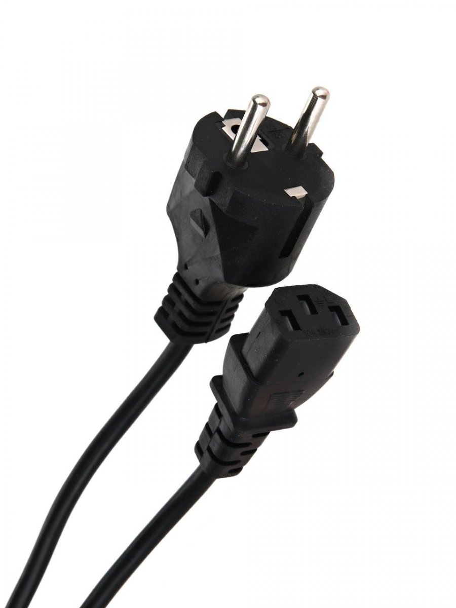Кабель компьютер - розетка 220V (EURO) 3м, 3G 0,75mm медь , Telecom