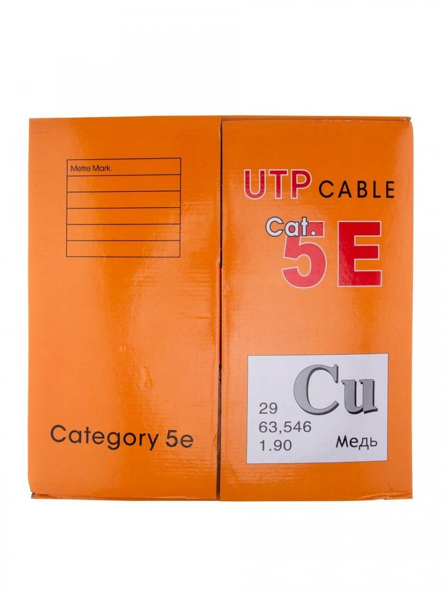 Кабель "Telecom" CU UTP 4 пары кат. 5e (бухта 305м)