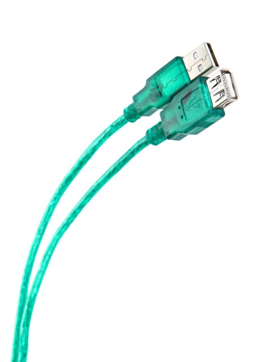 Кабель удлинительный Aopen USB2.0 AM/AF 3m прозрачная изоляция (ACU202-3MTG)