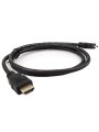 Кабель HDMI-19M --- MicroHDMI-19M ver 2.0+3D/Ethernet,1m Telecom <TCG206-1M>