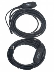 Кабель-адаптер USB3.0-repeater, удлинительный активный Af> 10м VCOM 