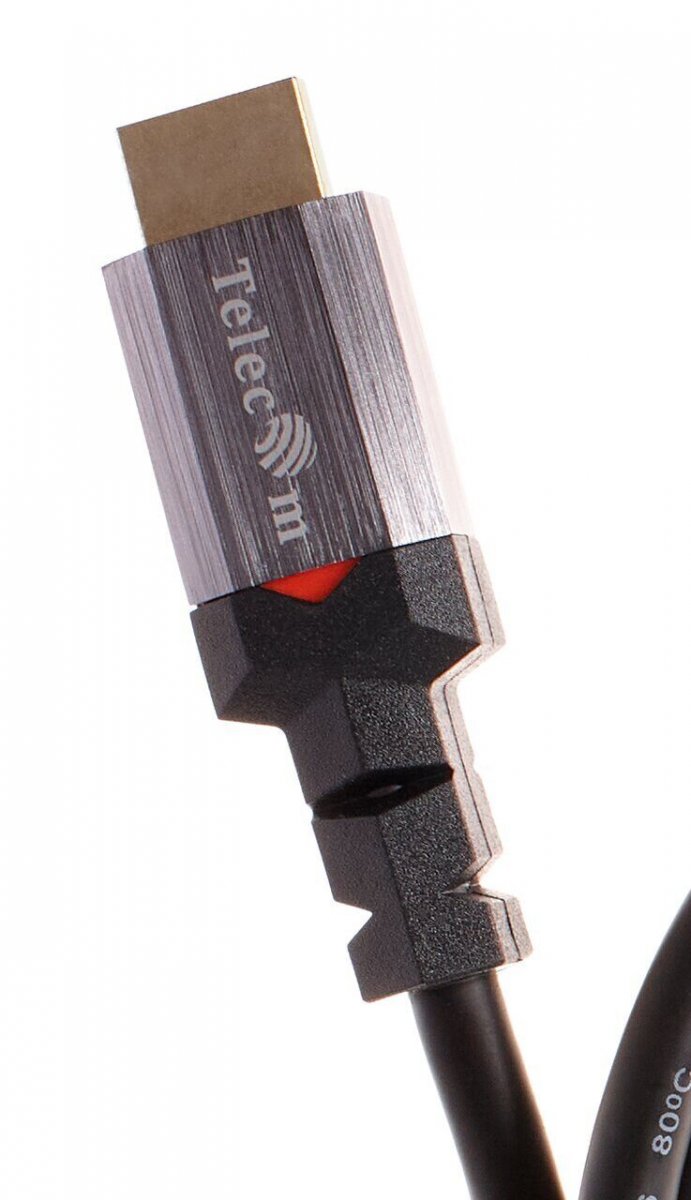 Кабель HDMI 19M/M,ver. 2.1, 8K@60 Hz 2m метал разъемы, Telecom <TCG365-2M>