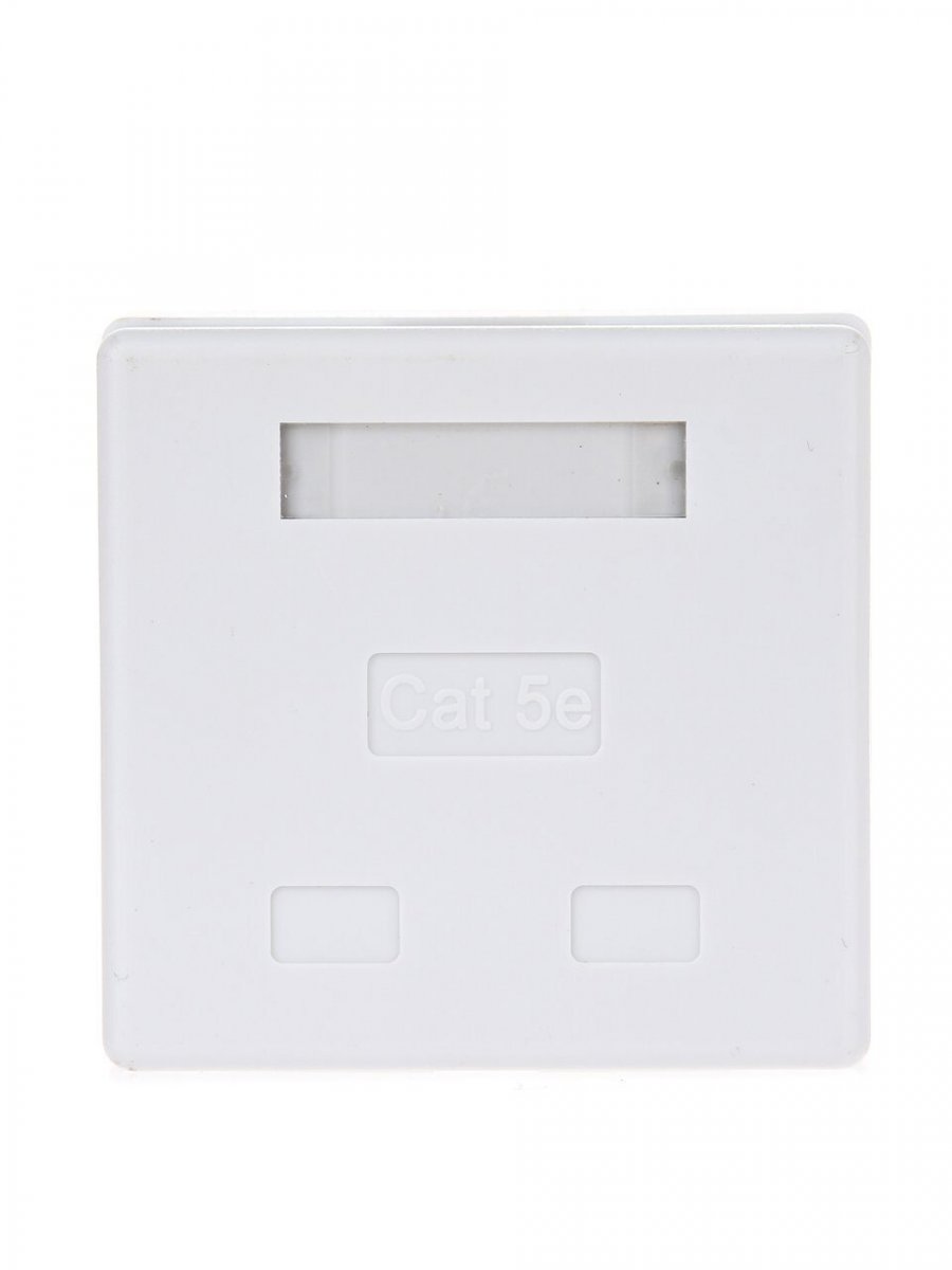Розетка внешняя двойная RJ-45 (FTP) 5E кат., экранированная TV-COM <STV-2RJ45F>