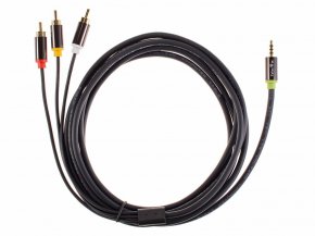 Кабель соединит 3.5 Jack (M)/3 RCA (M), 3м, Telecom PRO