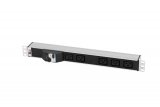 Блок розеток Rem-32 с авт., 5 IEC 60320 C19, 32А, алюм., 19", колодка