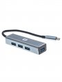 Кабель-концентратор USB 3.1 Type-Cm to 4 port USB3.0(f)  Aluminum Shell VCOM <DH310A>