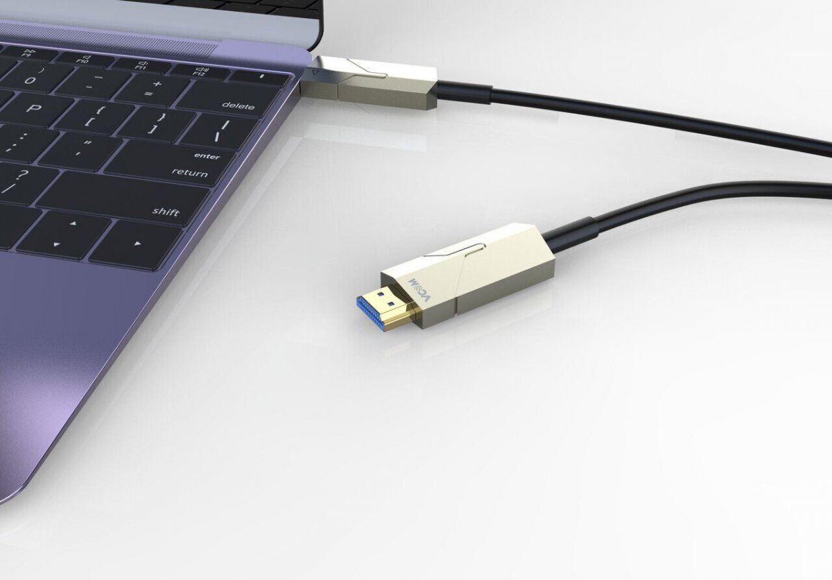 Активный оптический кабель HDMI 19M/M,ver. 2.0, 4K@60 Hz 30m VCOM D3742P-30M