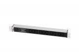 Блок розеток Rem-10 без шнура с фил. и инд., 10 IEC 60320 C13, вход IEC 60320 C14, 10A, алюм.