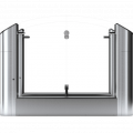 Тумба распашного турникета Oxgard Praktika T-04-SM-660