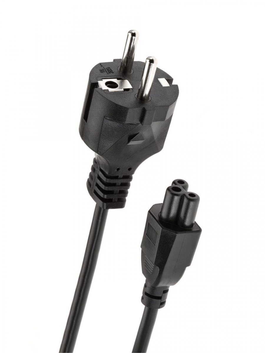 Кабель питания для ноутбуков 3m, 3-pin, с заземлением, 220V (Европейский стандарт)