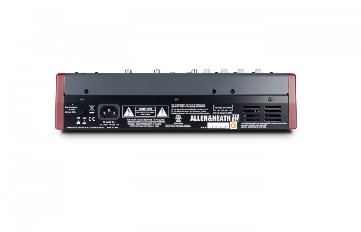 Аналоговый компактный микшерный пульт Allen&Heath ZED-10