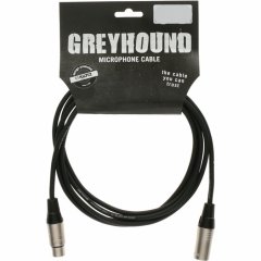 Микрофонный кабель Klotz GREYHOUND GRG1FM10.0, XLR(розетка) / XLR(вилка), черный, 10 м.