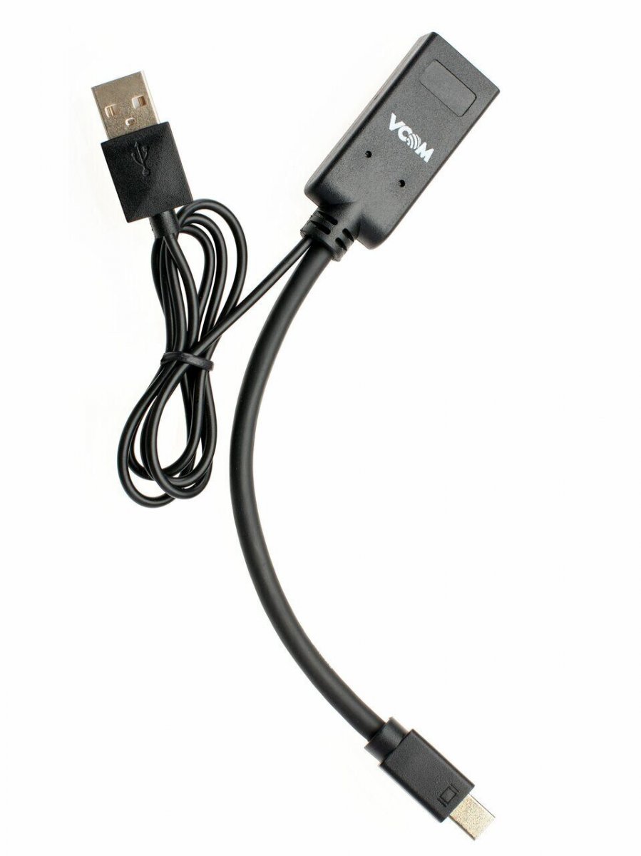 Кабель-переходник HDMI(F) +USB---> miniDP(M) 0.15m  4K*30Hz VCOM<CG497-0.15>
