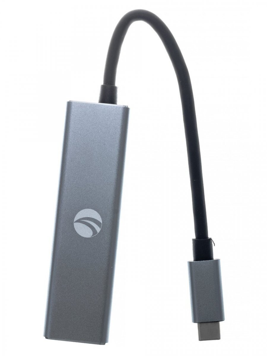 Кабель-концентратор USB 3.1 Type-Cm to 4 port USB3.0(f)  Aluminum Shell VCOM <DH310A>