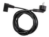 Кабель компьютер - розетка  угловой  220V 3м (Европейский стандарт)  TP021DA-3.0-BK