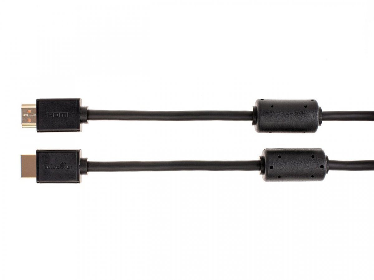 Кабель HDMI-19M --- HDMI-19M ver 2.0+3D/Ethernet ,5m, 2 фильтраTelecom <TCG215F-5M>