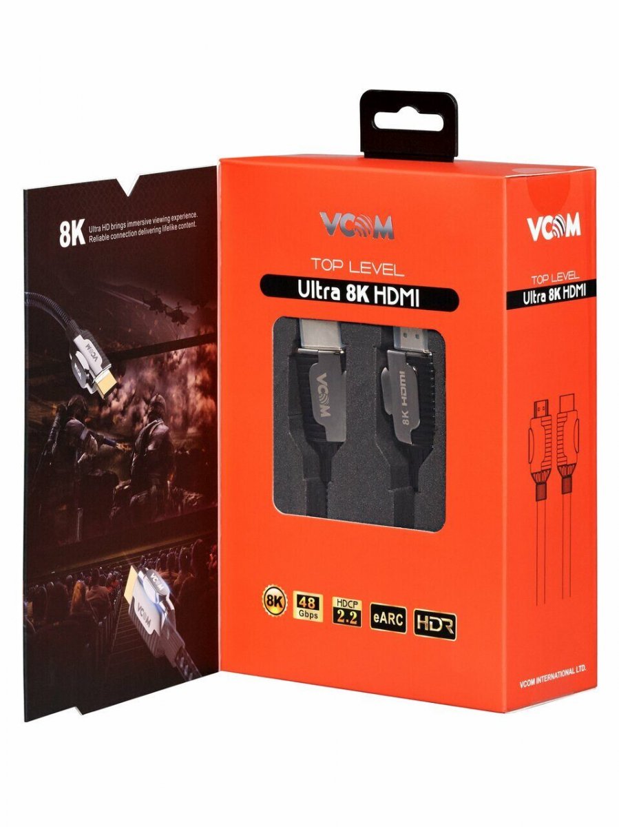 Кабель HDMI 19M/M,ver. 2.1, 8K@60 Hz 3m VCOM CG864-3M