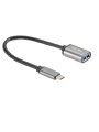 Кабель-адаптер  Type-Cm --> USB 3.0 Af , OTG, 1,5A , 5,0Gbps , Alum grey 0,2m Telecom (TC409M)