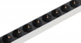 Вертикальный блок розеток Rem-16 с инд., 25 Schuko, 16A, алюм., 42-48U, шнур 3 м.